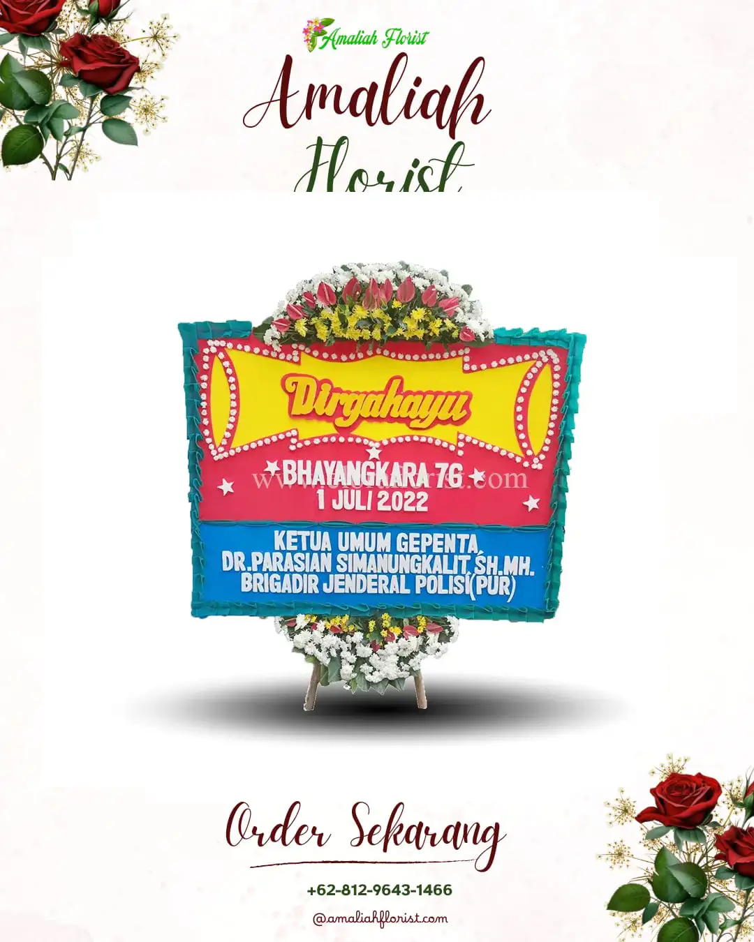 Papan Bunga HUT Ulang Tahun Wirobiting